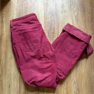 Wrangler Women's Corduroy Jeans in Deep Red